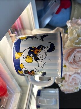 Disney Donald Duck Ceramic Mug - Blue, Yellow, White